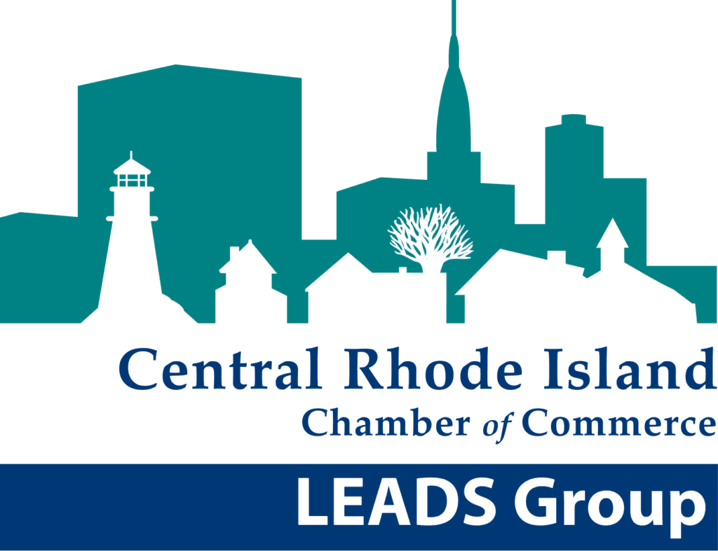 logo of the leads, referral group teal and green